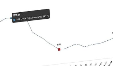 Tüik: Yurt İçi Üretici Fiyat Endeksi (Yİ-ÜFE) yıllık %57,68 arttı, aylık %1,96 arttı